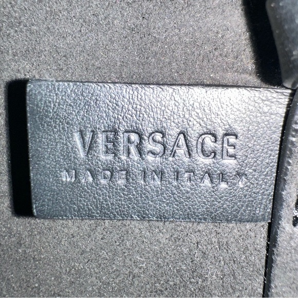 Versace Savage Barocco Print Leather Tote - Picture 12 of 17